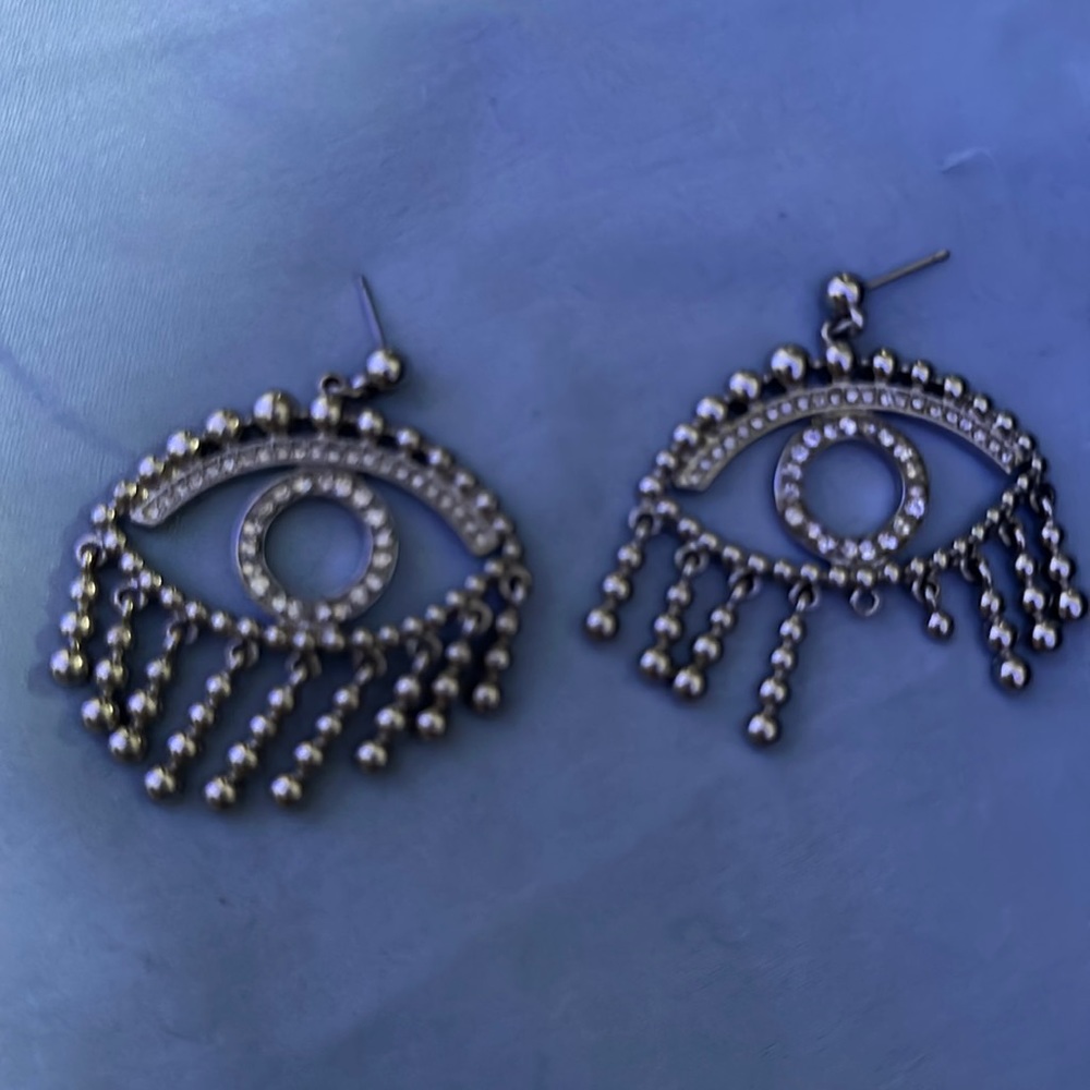 Evil eye earrings
